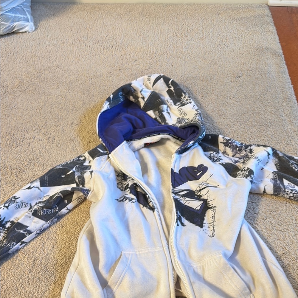 White and Black Puffer Jacket